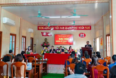 CHI BỘ TRƯỜNG THCS THỌ NGHIỆP LONG TRỌNG TỔ CHỨC ĐẠI HỘI NHIỆM KỲ 2025-2027