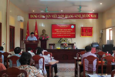 ĐOÀN CÔNG TÁC ĐÁNH GIÁ NGOÀI SỞ GIÁO DỤC VÀ ĐÀO TẠO NAM ĐỊNH THĂM VÀ LÀM VIỆC TẠI TRƯỜNG THCS THỌ NGHIỆP