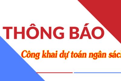 CÔNG KHAI DỰ TOÁN NGÂN SÁCH NHÀ NƯỚC NĂM 2026